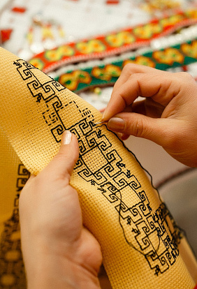 Традиционная чувашская вышивка